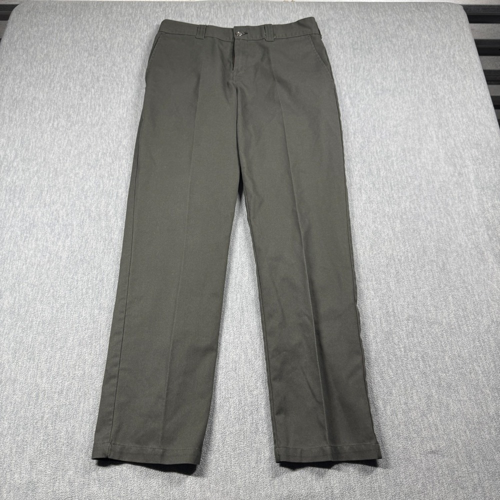 Dickies Pants Mens 32x32 Olive Green Skateboarding Flex Slim Fit Chino Workwear